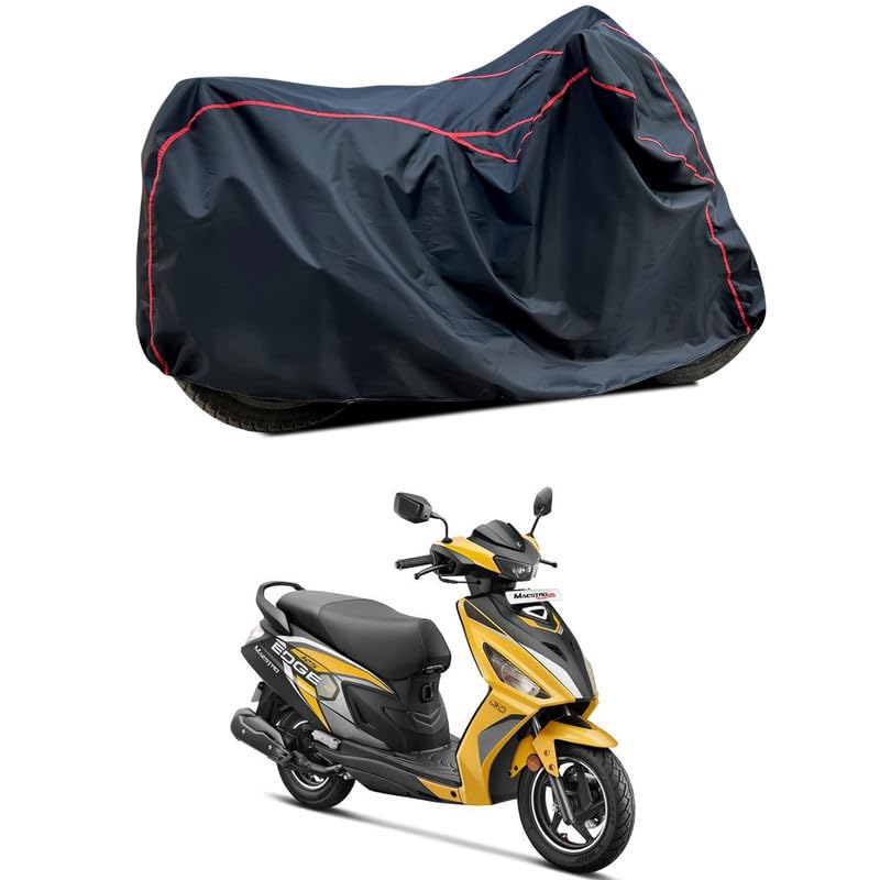 Image of Waterproof Scooter Cover Compatible with Hero Maestro Edge 125 Fabric UV Protection (Black)