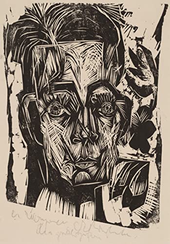 Affiche Impression d'art Kirchner Tête du Dr Robert Binswanger Toile 60x90cm