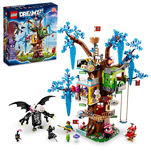 Image of Lego 71461 Dreamzzz Fantastic Tree House Set, Build 2 Versions, Fantasy Toy with Mrs. Castillo, Izzie, Mateo and The Night Hunter as Mini Figures, Christmas Gift for Girls and Boys