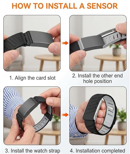Image of Compatible with Whoop 5.0 Band Straps, Dark Gray Silicone Replacement Band for Fitness Training, Water Activities, Adjustable Breathable Sport Strap for Men and Women