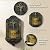 Teamson Home Fleur-de-lis Outdoor Water Fountain–Warm Glow Lighting with Adjustable Flow & Electric Pump, Black & Gold