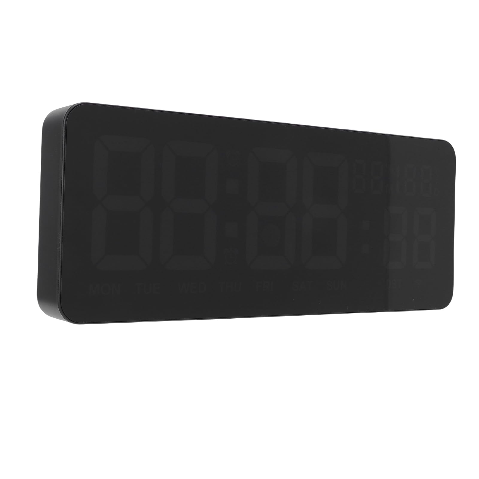 Diyeeni Orologio da Parete Digitale con Display Colorato a 6 Cifre e Telecomando per Casa, Ufficio, Cucina, Palestra, Giallo/verde/blu/bianco