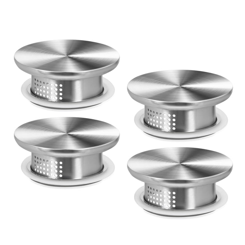 PACKOVE 4pcs Water Jug Replacement Lid Glass Pitcher Cover Stainless Steel Minimalist Design Secure Seal Ergonomic Family Use