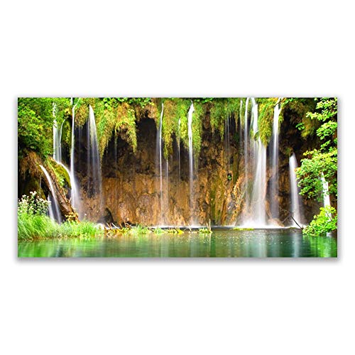 Impression sur toile 140x70cm tableau déco mural cascade Tulup