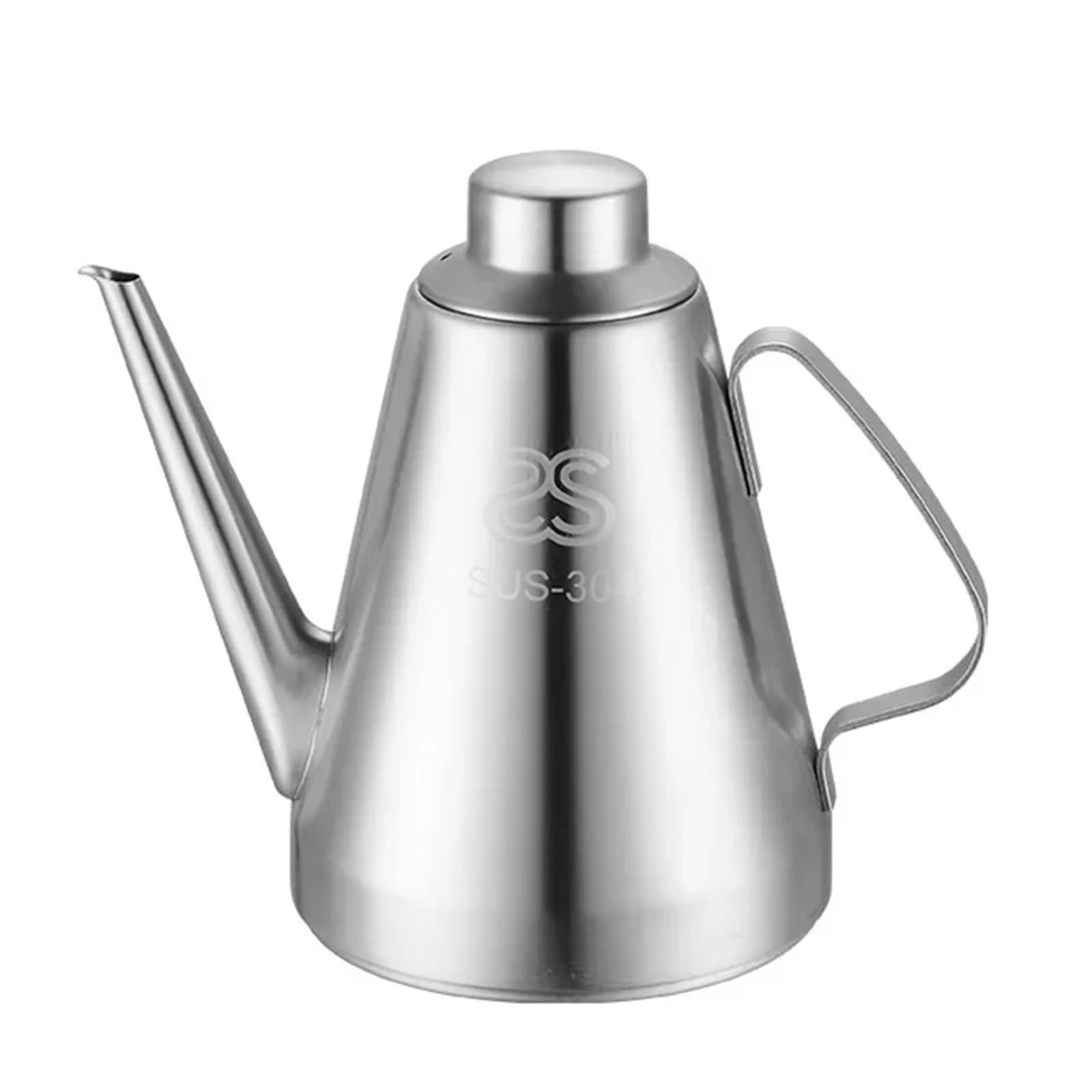 Vaso for olio in acciaio inossidabile 304, antipolvere, controllo delle perdite, bottiglia con ugello lungo, profumo di aceto piccolo