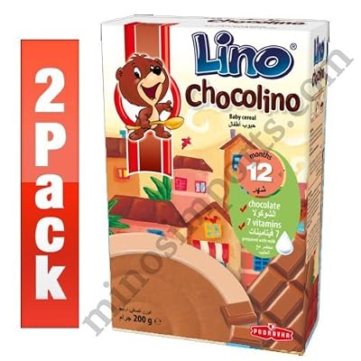 Lino Chocolino Instant Cereal Flakes 7oz 2 Pack