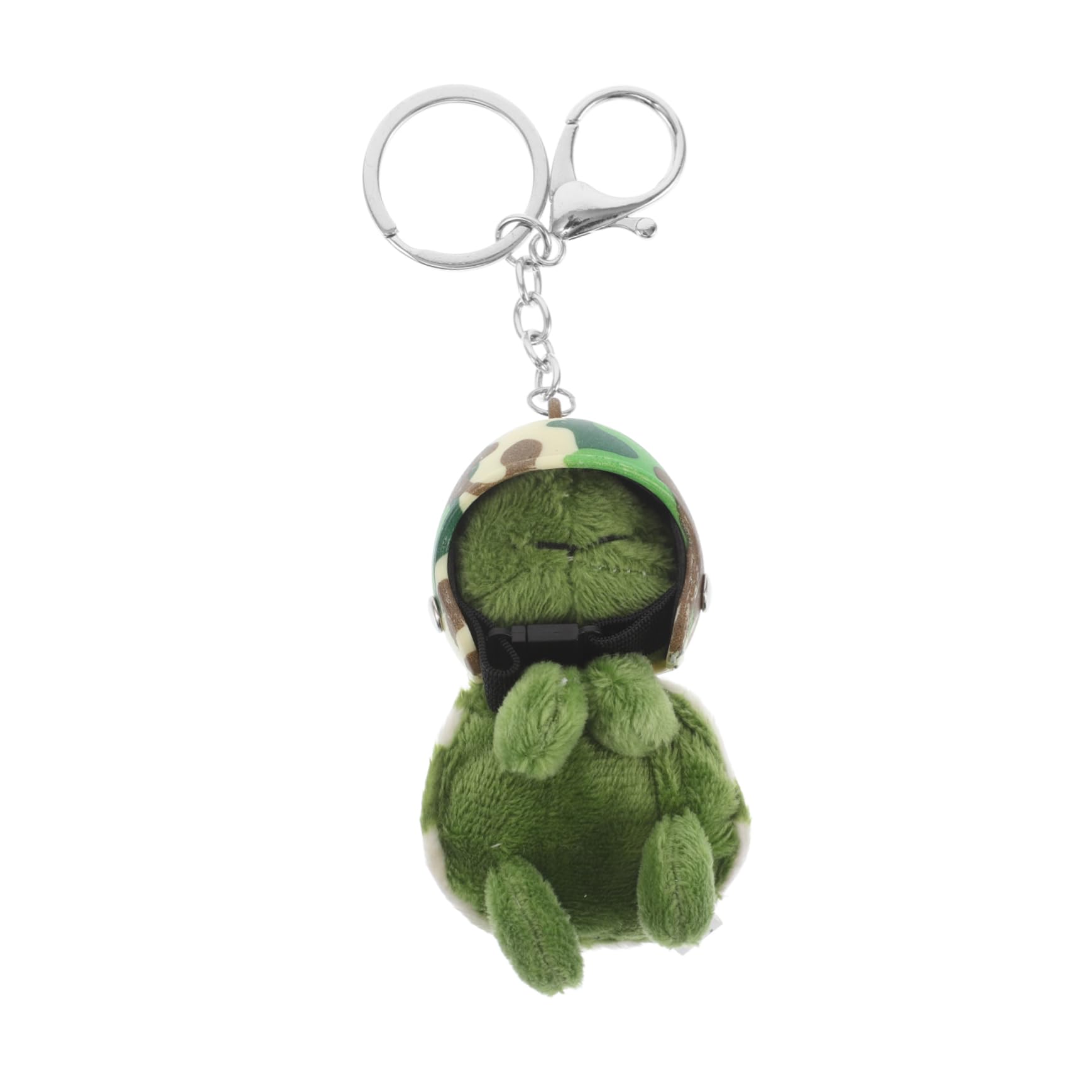 PRETYZOOM Cute Stuffed Turtle Keychain Plush Turtle Pendant for Backpack Decorative Keychain Helmet Theme