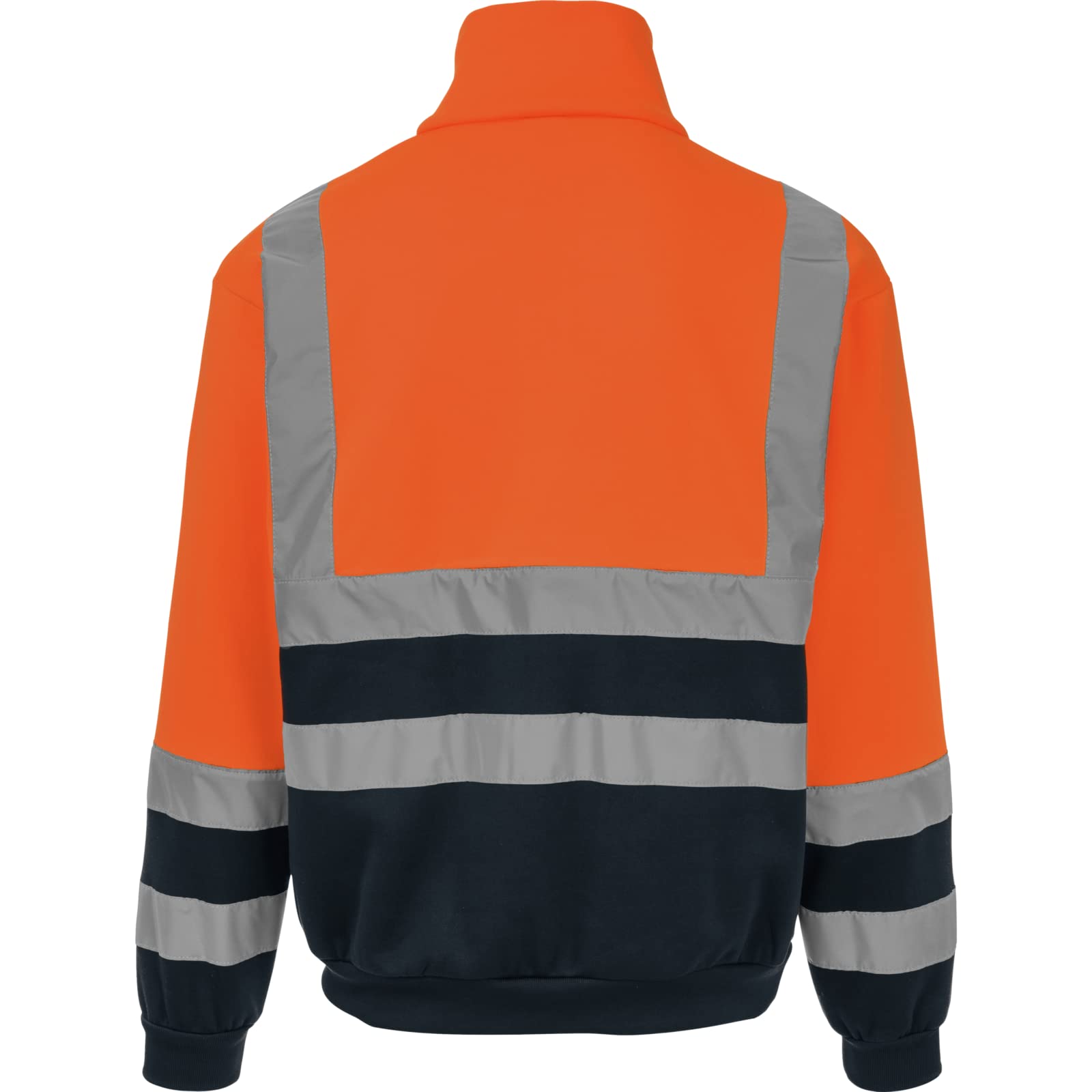 WüRTH MODYF Sweat de Travail zippé Haute VISIBILITE Lumen Orange/Marine