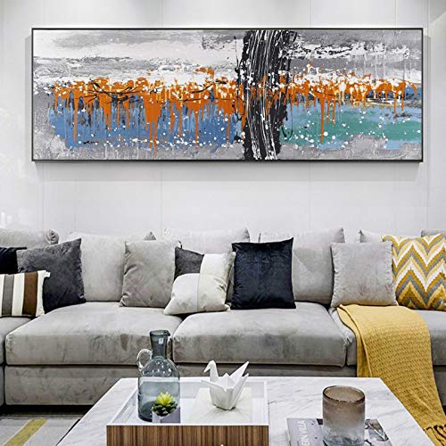 Toile graffiti colorée impression d'art abstrait art mural de salon - 4