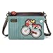 Chala Handbags Bicycle LaserCut Mini Crossbody Handbag - Convertible Strap