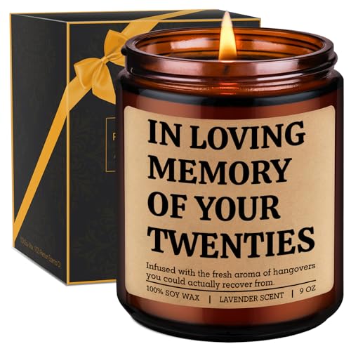 GSPY Scented Candle, 30th Birthday Gifts for Him, Her - Happy 30th Birthday Decorations - Bday Gifts...