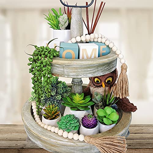 Winlyn 16 Pcs Unpotted Textured Artificial Succulents Plants Bulk Assorted Faux Realistic Hanging Succulents Aloe Hops Cactus Picks In Different Green For Pots Arrangement Wedding Centerpieces Decor #TOP6