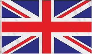 Small Union Jack Flag 3ft x 2ft - UK Polyester Flag with Metal Eyelets, Double Stitched Seam - King Charles Coronation Decorations - Great Britain Flag, Parades, Coronation Party Decorations, Parties