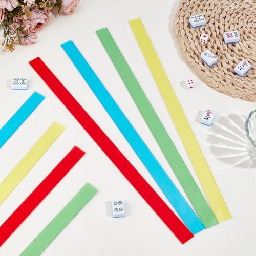 Juego de 8 Piezas Empujadores Acrílicos para Mahjong miniatura 4