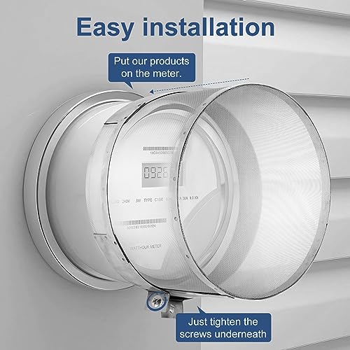 Image of Smart Meter Cover,Electric Meter Cover Shield Made with Faraday Cage Technology,Electrical Meter Cover Made of 316 Stainless Steel for Durability.Suitable for All Smart Meter Protection