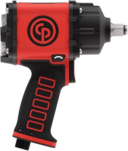 Chicago Pneumatic CP7755 Llave de impacto neumática de 1/2 pulgada, ergonómica, ligera, de alta durabilidad, seguridad mejorada