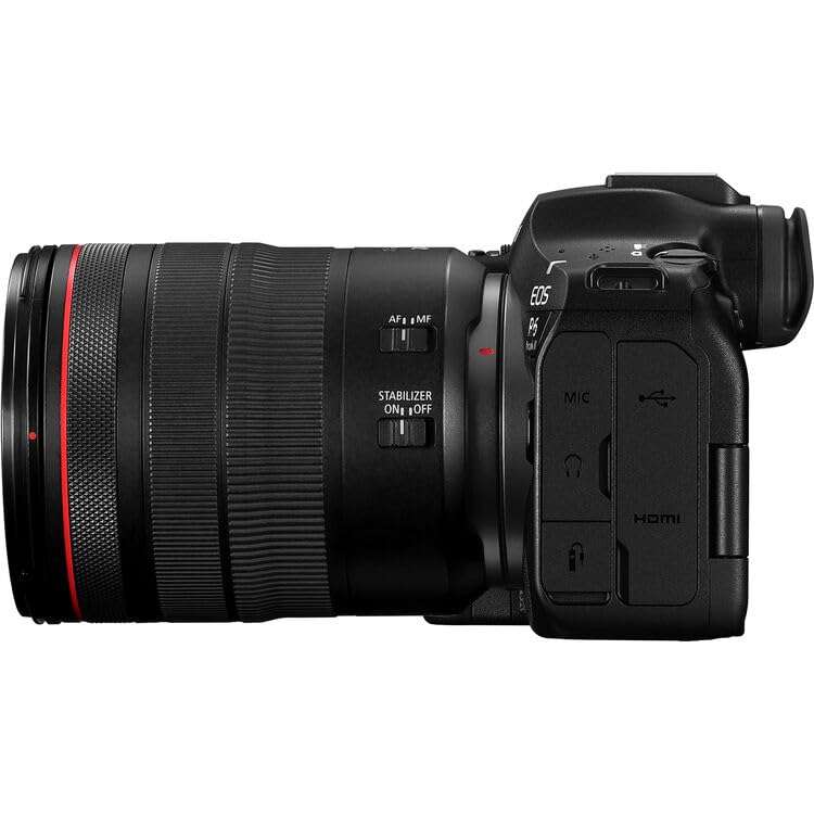 Image of Canon EOS R6 Mark III Mirrorless Camera with 24-105mm f /4L is USM Lens | Full-Frame RF Camera with Advanced AF & 4K Video | for Weddings, Events & Creators + 64GB Card 200ES Bag