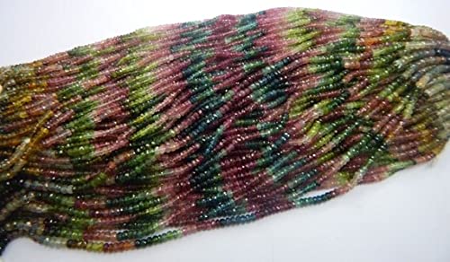 Perles Tourmaline multicolores facettées pour un bijou spirituel unique