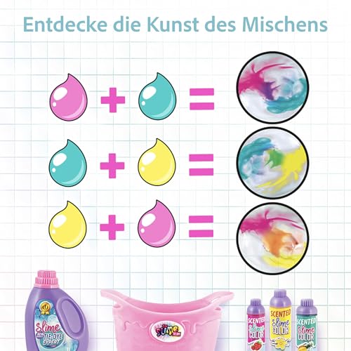 Canal Toys - So Slime SSC 134- DIY Tie Dye Slime with Washing Machine Mixer, Make Your own Scented Slime with The Tie Dye Slime Machine, 6 Slime Set, Mehrfarbig