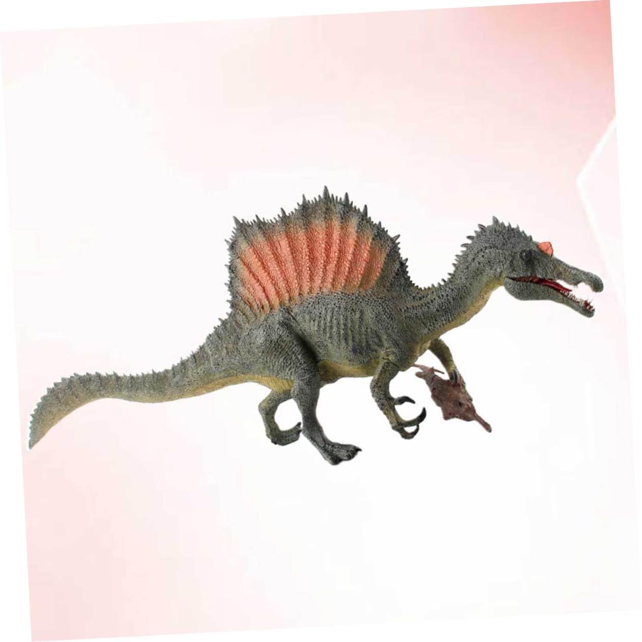 TOYANDONA Figura de Dinosaurio con mandíbula móvil de plástico Texturizado Claro, Escultura artística para Escritorio en casa, Juguete Realista de Dinosaurio para Regalo Infantil
