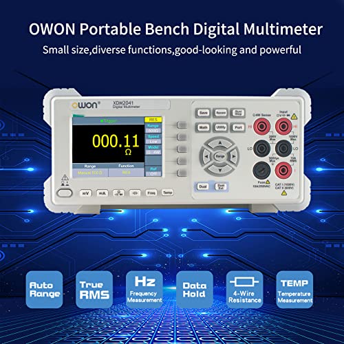 Tischmultimeter Owon XDM2041 mit 3,7 Zoll und 55.000 Zählungen