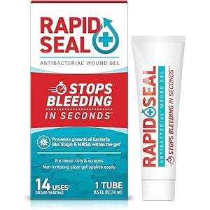 Wound Gel (1 Tube) | Stops Bleeding in Seconds, Ideal for Cuts, Scrapes and Razor Nicks