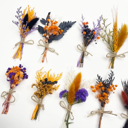 Christmas Dried Flowers for Crafts, 10Pcs Mini Bouquets miniatura 2