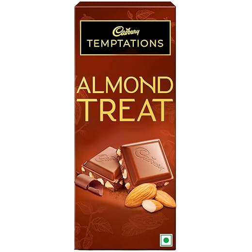 Cadbury Temptations Almond Treat Chocolate Bar 70g 70 g