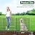 10 Panels Decorative Garden Fence with Gate - 32 in (H) x 23.6 ft (L) No Dig Dog Fence Outdoor for Yard, Rustproof Tall Garden Fencecing Panels, Animal Barrier Suitable for Yard Border, Patio