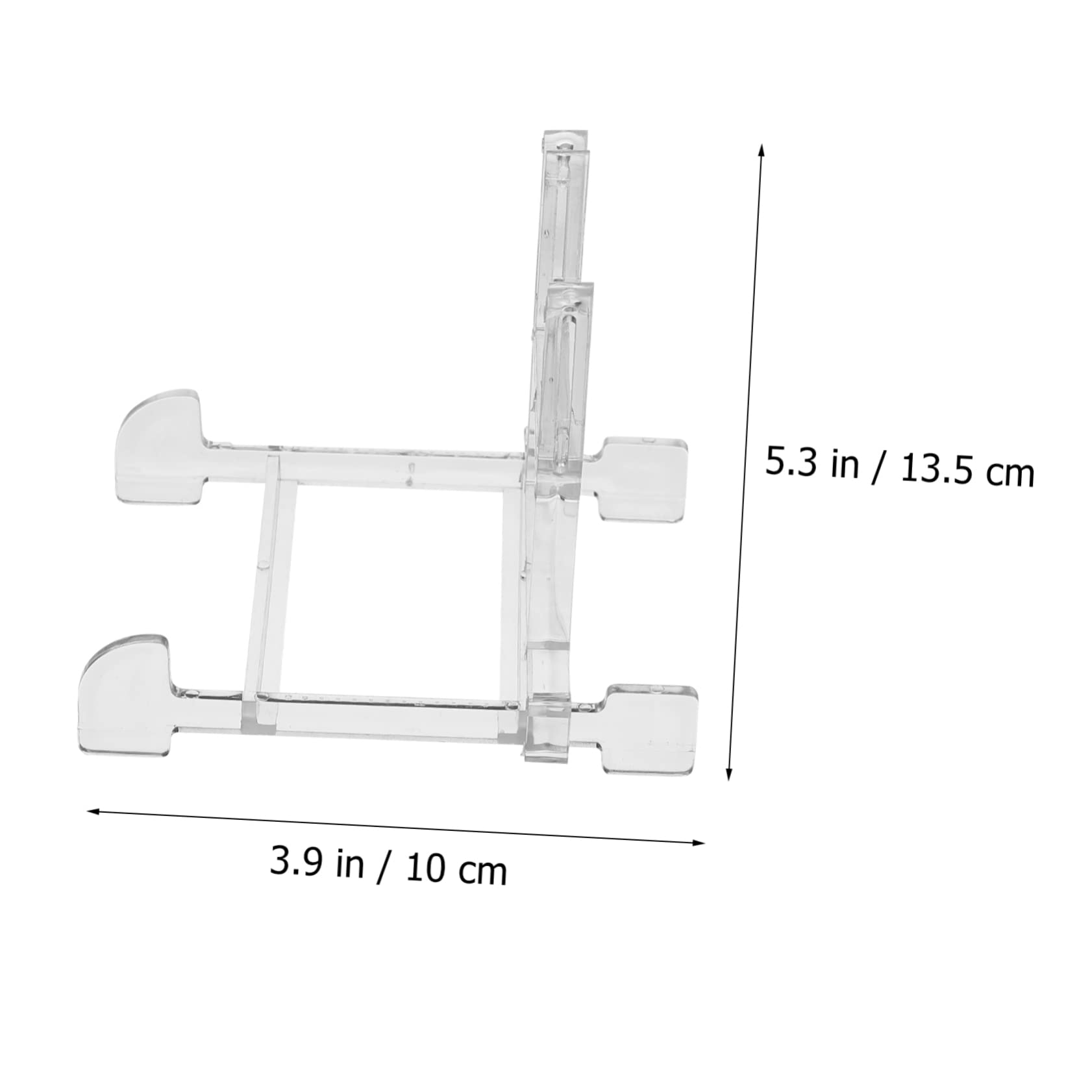 ULTECHNOVO Solid Construction Plate Easels 5pcs Reusable Display Stands for Dishes Tiered Storage Rack for Kitchen