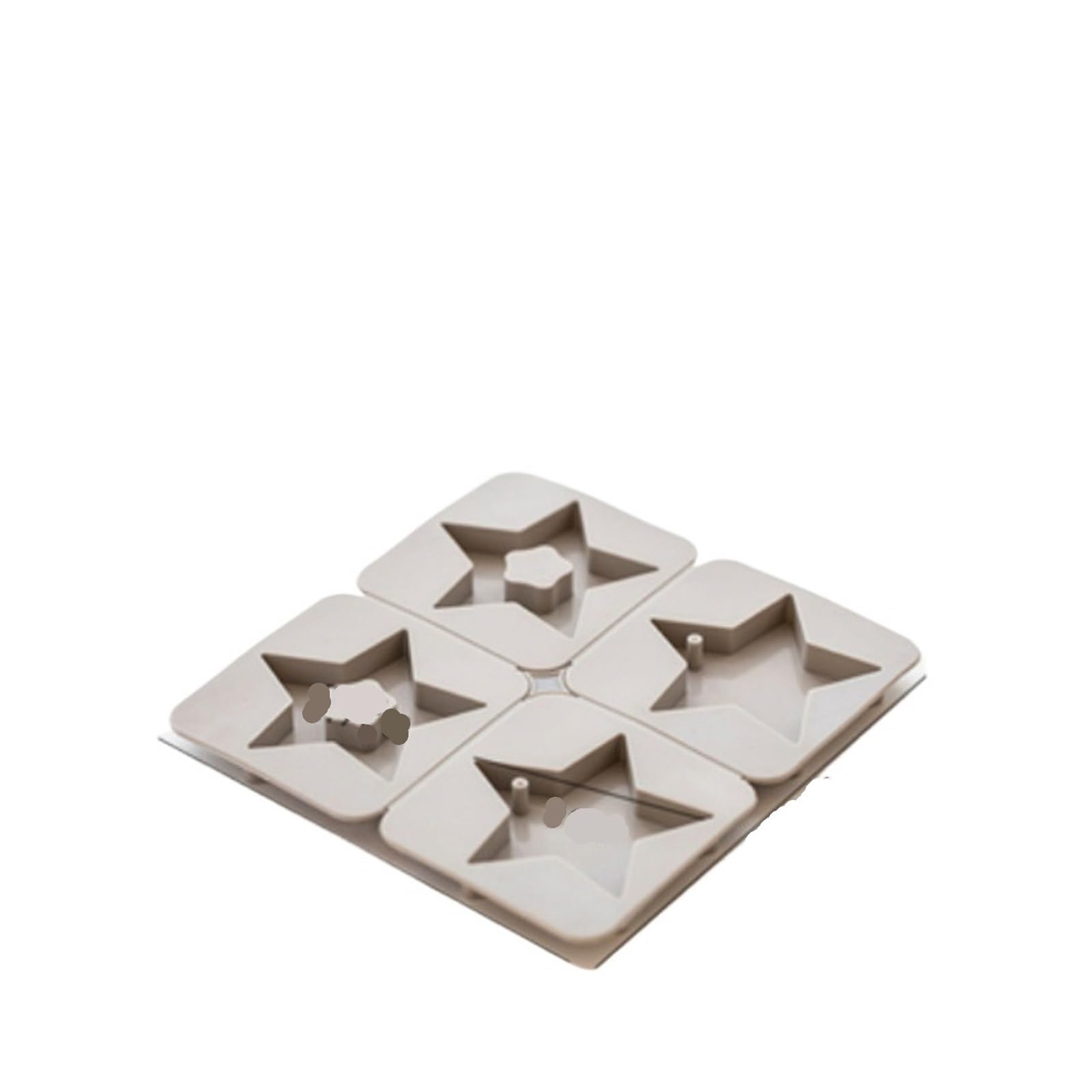 6 cavity DIY Soap Mold Silicone Wax Label Gypsum Hanging Solid Bottom Plate Handmade Hexagonal for Making Soaps Bar(Color 7)