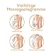 Beurer MG 320 Shiatsu Massagesitzauflage, für Rücken, Nacken und Oberschenkel, zusätzliche Luftkompressionsmassage, Licht- und Wärmefunktion