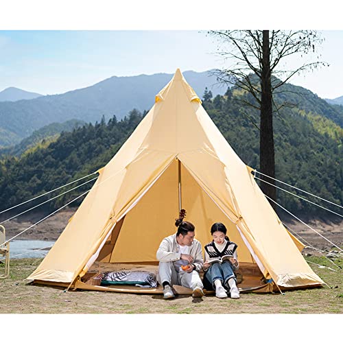 Carpa tipo tipi ligera para camping 5-8 personas 4x4x2.8 m miniatura 1