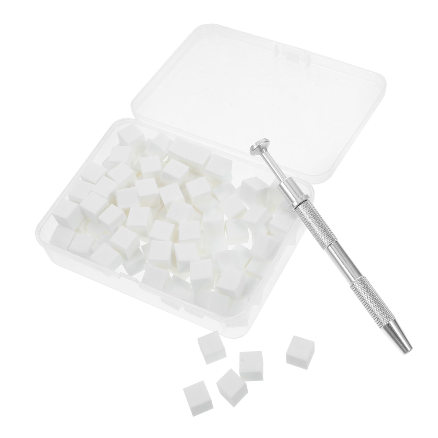 VALICLUD 1Set Professional Nail Sponge Gradient Design Kit with Precision Sponge Grabber Tool for Nail Art Sponges for Blending Non Abrasive Nail Sponge Pen for Makeup and Nail