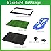 Portable Drainage Pet Urinal,Toilet,Grass Mat.,Potty Grass, Urinal Containing, Toilet Substitute,Puppy Turf,Suitable Size for Most Dogs,Dogs Cushions. 25 * 20 * 2 Inches.