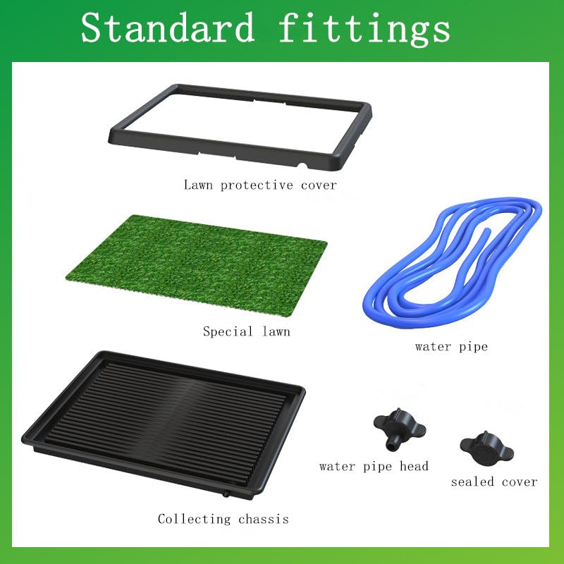 Portable Drainage Pet Urinal,Toilet,Grass Mat.,Potty Grass, Urinal Containing, Toilet Substitute,Puppy Turf,Suitable Size for Most Dogs,Dogs Cushions. 25 * 20 * 2 Inches. - Image 4