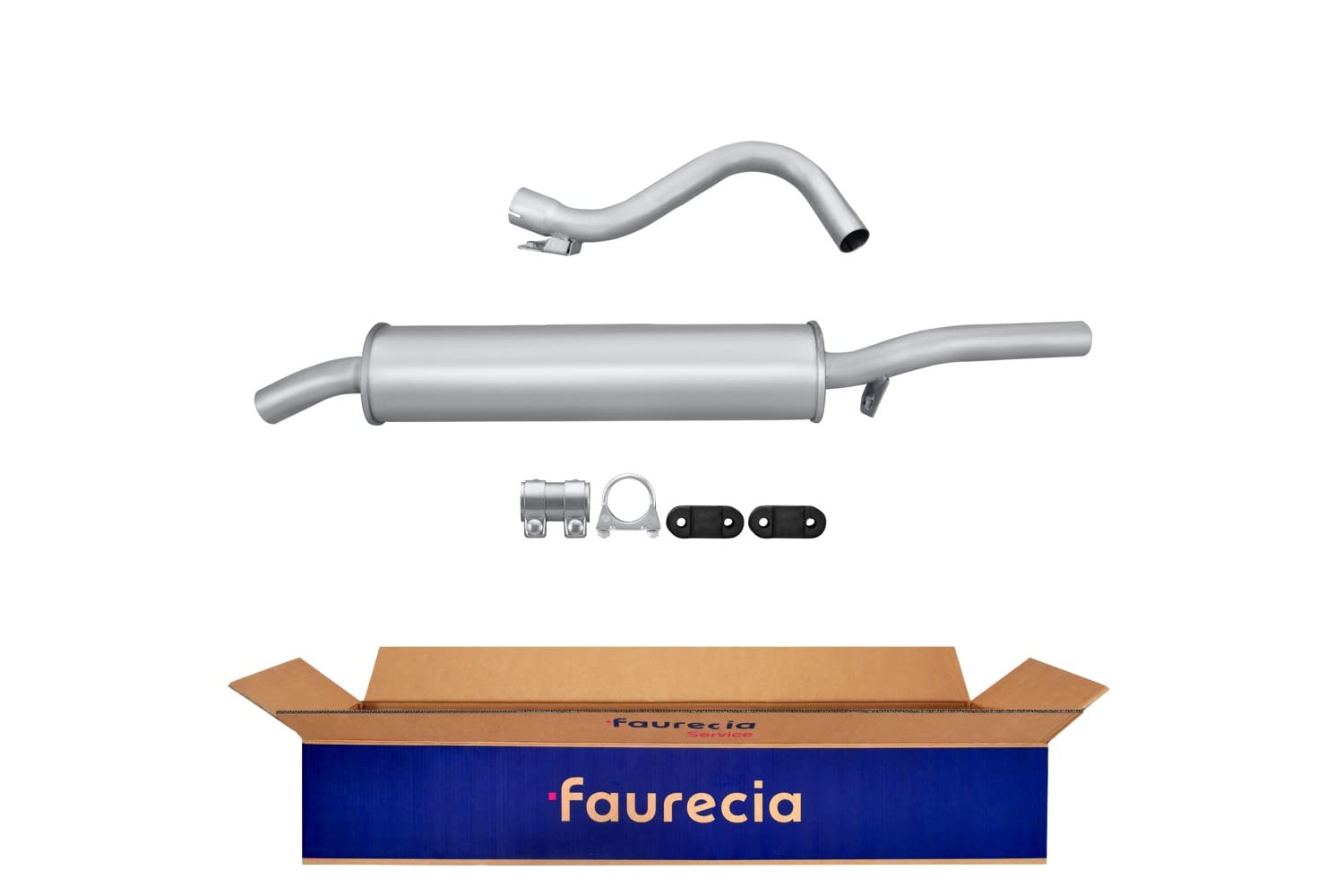 HELLA 8LD 366 028-501 Tłumik końcowy - Easy2Fit® Kit - z tyłu - dwuczęściowy - Komplet z elementami do montażu