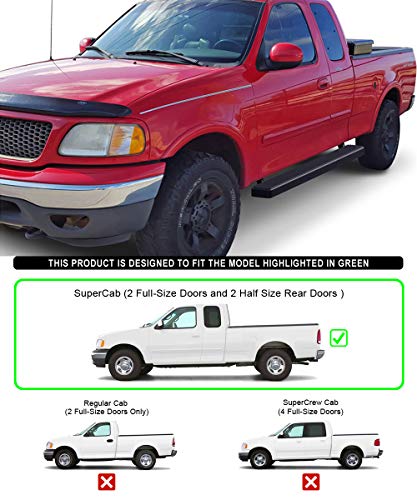 Estribos Tuxtreme 5 pulg Negro para Ford F150 1999-2003 miniatura 2