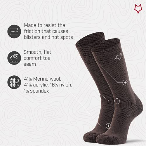 Image of Fox River Wick Dry Tramper Merino Wool Crew Socks Medium Weight Men's Hiking Sock with Moisture Wicking Fabric