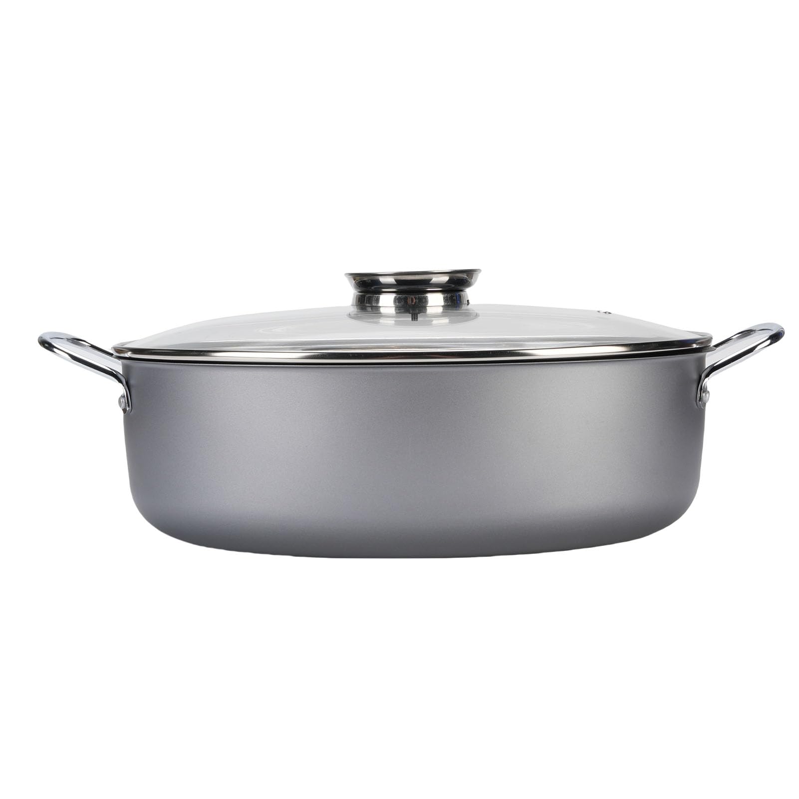 Fisch-Dampftopf, groß, oval, antihaftbeschichtet, aus Karbonstahl, multifunktionaler Fischkochtopf für die Küche zu Hause, für den Familiengebrauch