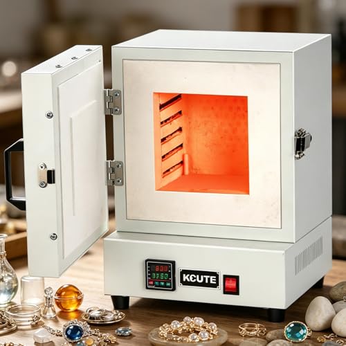 GSHSHOU Four à Moufle 1150℃, Four à Moufle 2000W, Four de Cuisson Haute Température Intégré 1150℃, Four à Caisson Intelligent Intégré pour Traitement de...