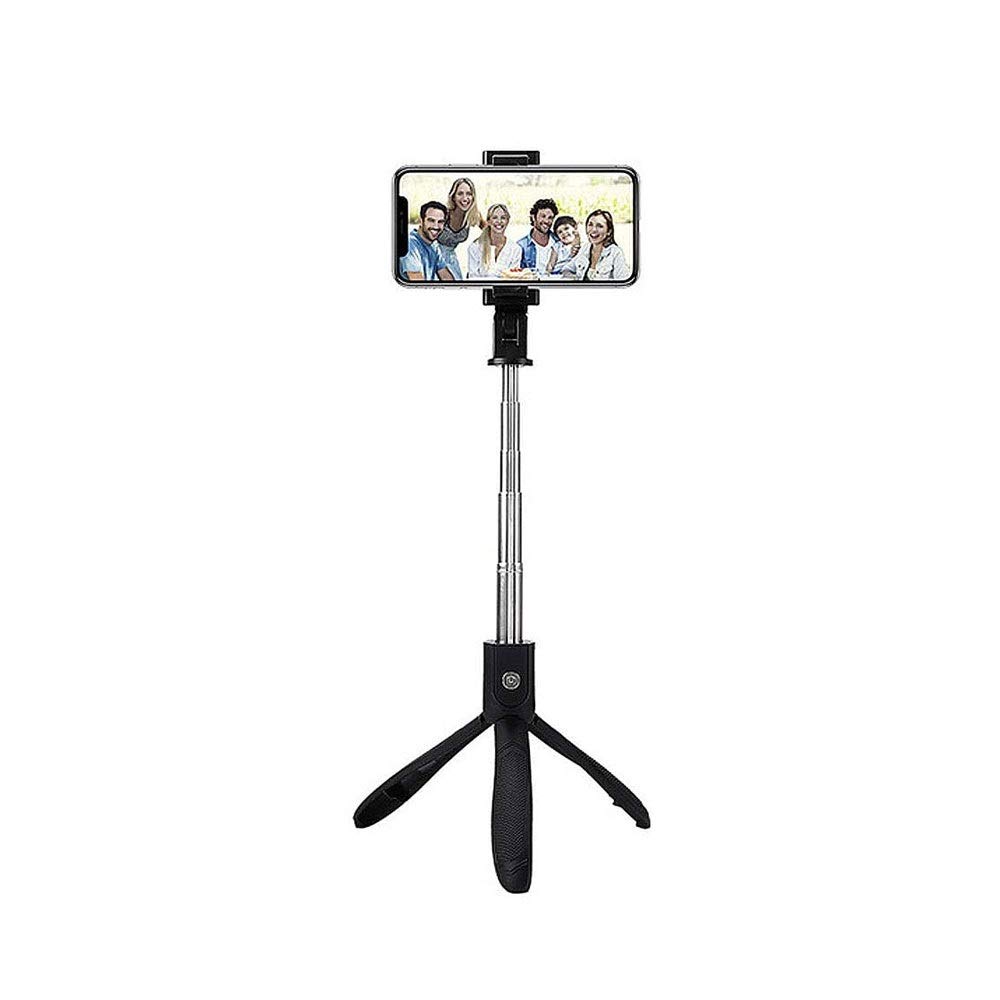 Selfie Stick Tri Trípode,Selfie Bluetooth de Aluminio Extensible con Soporte Remoto inalámbrico y trípode