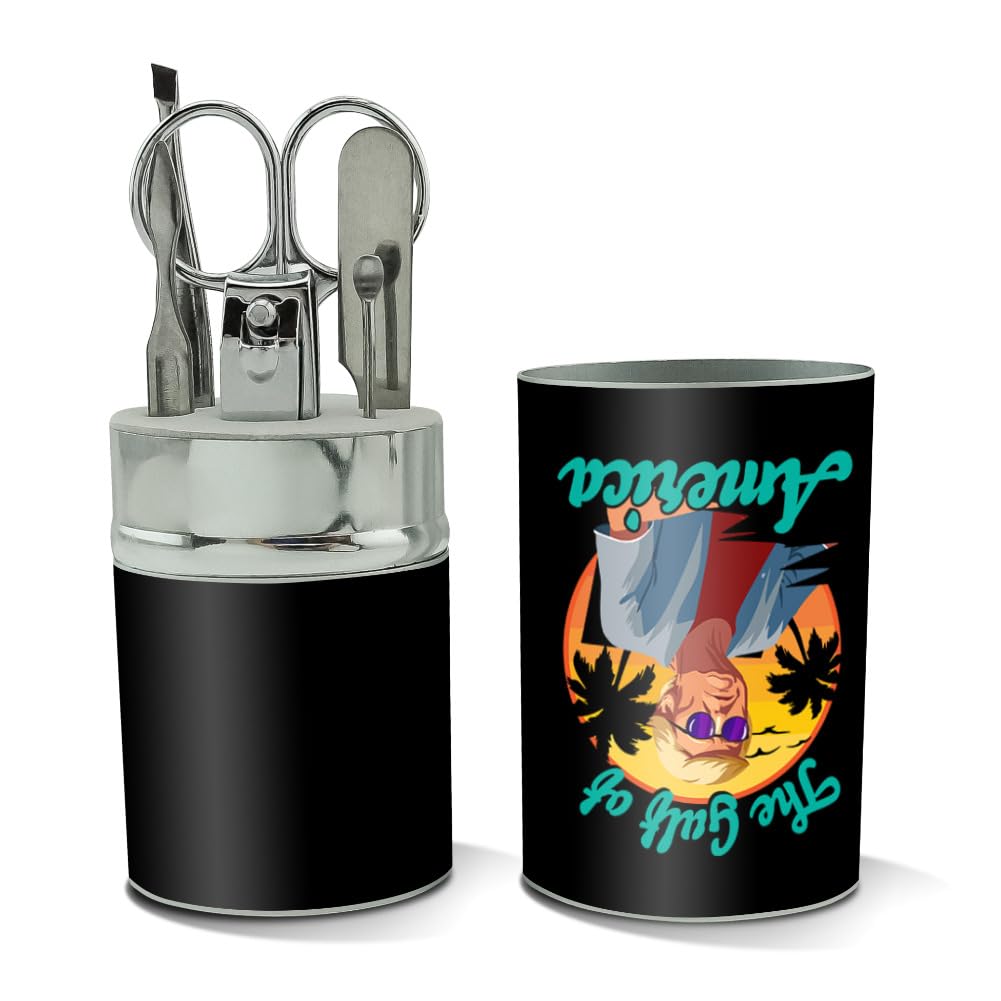 GRAPHICS & MORE Gulf of America Trump Stainless Steel Manicure Pedicure Grooming Beauty Care Travel Kit