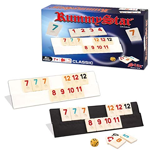 Preisvergleich Produktbild RummyStar Classic- Rummy, Romme aus Kunststoff, Okey Set