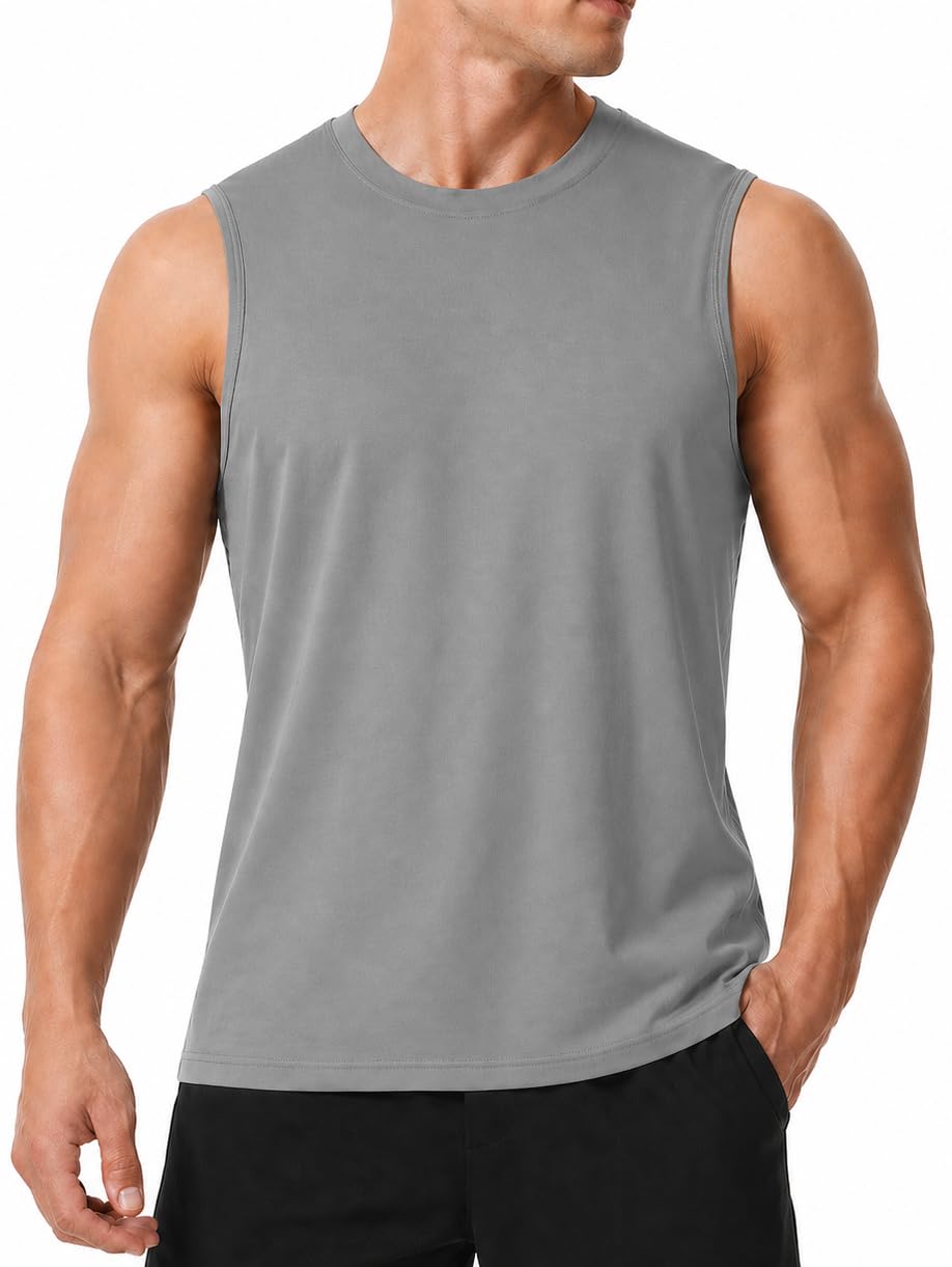 Camisetas sin Mangas para Gimnasio para Hombre, para Entrenamiento, Correr, Entrenamiento Muscular atlético, Culturismo