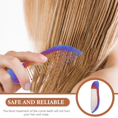 Peigne à cheveux en titane PRETYZOOM léger et portable - 5