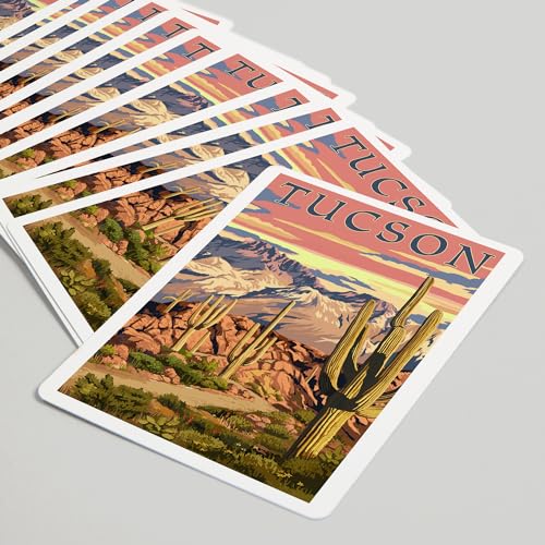 Baraja Póker Tucson Arizona, 52 cartas tamaño póker miniatura 5