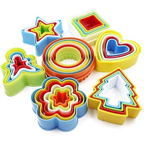 Cookie Cutter Shapes Set, Biscuit Cake Vegetable Cutting Mold, Food Cutter for Kids & Adults (35 Sets /7 Shapes) Cover