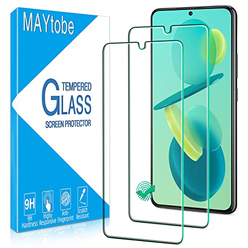 MAYtobe 2 Pièces Verre Trempé pour Samsung Galaxy S22 5G, Film Protection écran Sans Bulles, Dureté 9H, Anti-Rayures, Anti-Empreinte, Haut Définition...
