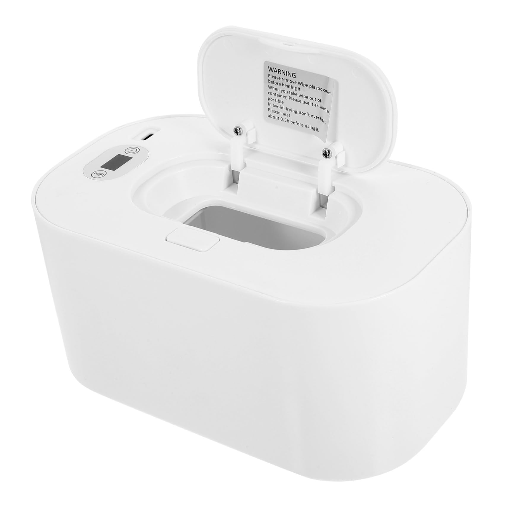 BESTonZON 4 Stück wärmer wischen Babytücher Feuchttücher Auto Papiertücher Baby-Geschenk Wischwärmer für zu Hause Tragbarer Feuchttuchwärmer Wagen Gewebe Thermobox Heizung reisen Abs Weiß